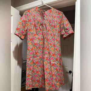 J Crew Floral Button-Up Dress